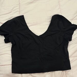 lululemon athletica align Black Crop Top